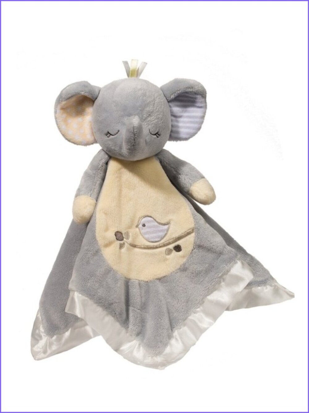 Douglas Baby Lil Snuggler Grey Elephant Security Blanket Lovey  Plush New w/Tag
